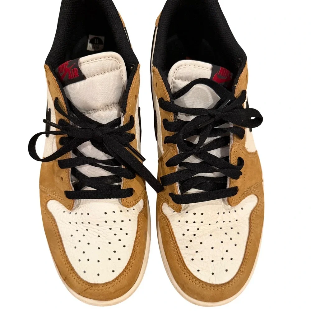Nike Air Jordan 1 Low OG Rookie of the Year Gold Harvest Black White
